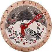 NOLITOY Xmas 2024 Advent Calendar 24 Days Holiday Countdown Calendar Wooden Christmas Decorations for Wall Hanging Holiday Wooden Advent Calendar