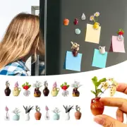 16PCS Mini Vase Magnet Desktop Decoration Decoration Mini Ceramic Vase