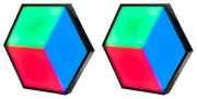 (2) American DJ ADJ 3D VISION PLUS DMX RGB LED Panels for Bar/Lounge/Club/Stage