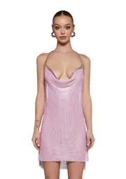 [Dolls Kill] Deluxe Behavior Mini Dress - Pink (Fairfax)