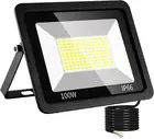 CREATESTAR LED Flood Light Outdoor, 100W 10000LM LED Floodlights 6500K Daylig...