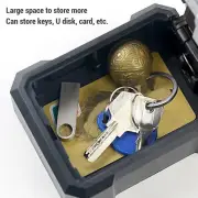 Key Case Replaceable Front Cover New Combination Lock Key Box Black