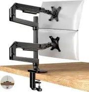 Dual Monitor Arm for 17-40" Screen up to 25 lbs Each, Computer Monitor Stand for