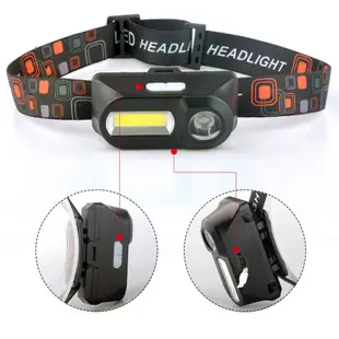 Haixnfire HP40 Q5+cob LED 便攜式迷你頭燈 強光手電 USB充電工作燈汽修燈18650