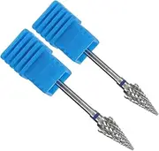 Beatifufu 2pcs Nail Polish Tool Nail Grinding Bits Grinding Drill Bits Pedicure Drill Art Drill Bits Grinding Head Bits Grinding Head Nail Bit Drill Bits for Nails Gel Drill Bits