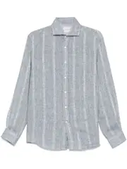slub-texture shirt S Gray