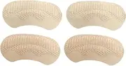 rockible 4Pcs Heel Pads Heel Cushion Inserts Back of Shoes Insoles Prevent Rubbing Nonslip Soft Heel Insoles Protectors Men Women, sink color