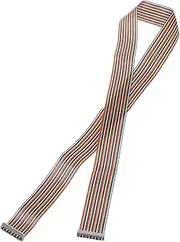 uxcell IDC Rainbow Wire Flat Ribbon Cable 2.54mm Pitch 34 Pins Connection Line FC Dual Female Connector for DIY Experiment 60 Inch Length 1Pcs