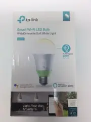 Brand New TP-LINK LB110 Smart Wi-Fi LED Light Bulb Soft White 60 Watt Dimmable