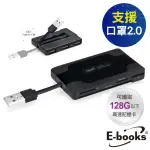 【E-BOOKS】T29 三合一 USB 讀卡機(HUB集線器/晶片ATM/SD/SDXC/MMC/MS/M2/MISRO SD/SMARTCARD/SIM)