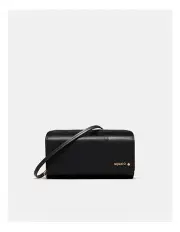 [Mimco] Metro Wallet Crossbody Bag in Black Brushed Lg