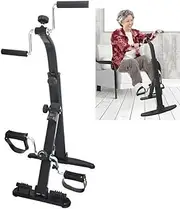 Mini Exercise Bike Exercise Bike Arm and Leg Exerciser-Arm & Leg Exercise Peddler Machine-Portable Pedal Exerciser-Fitness Equipment for Seniors and Elderly-Pedal Exercise Bike