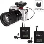 AU SOKANI TINY Twin Wireless Lavalier Microphone System for Smartphone Interview