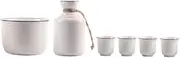Japanese Sake Cup Set Porcelain Wine Bottle Cups Piece Collection Add Style to Your Bar