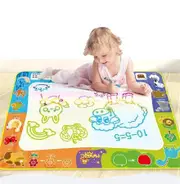 120*90 Large Water Doodle Mat,Mess Free Water Drawing Mat with Neon Colors, Toddler Water Painting Board Educational Toys，Birthday Christmas Gift