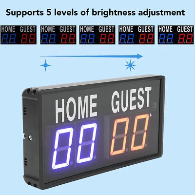 (UK Plug) Digital Scoreboard Score Keeper 100-240V Digital Tabletop ZO