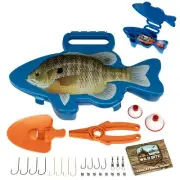 Flambeau Outdoors Wild Bite Fishing Tackle Box Kit Blue Gill