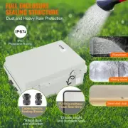 For Outdoor Electrical Junction Box IP67 Waterproof ABS Enclosure Hinged Cover