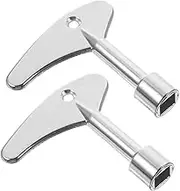 CATIEBYE 2Pcs Elevator Door Key Keys for Radiator Water Electric Cabinet Practical Tools for Quick Access to Various Systems