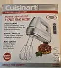 CUISINART HM-90WS 9 Speed HAND MIXER w/ Storage CASE & Attachments WORKS GREAT!