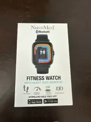NuvoMed Bluetooth Fitness Watch With Heart Rate Monitor NEW IN BOX Step Counter