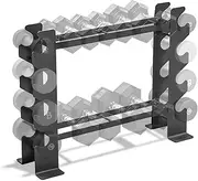 Marcy Compact Dumbbell Rack Free Weight Stand for Home Gym DBR-56, Black, 20.50 x 8.50 x 27.00 inches