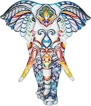 Uniquilling Quilling Paper Painting Kit for Adults - Smart Elephant, Paper Filigree Painting Handmade Craft Kit Charming Wall Decoration(Painting kit+ Tools kit) (BASIC)