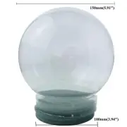 150mm Diameter Diy Empty Glass Snow Globe Decor Gift Accessories Gift Snow Ball