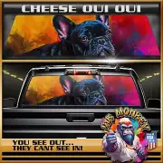 Cheese Oui Oui - Truck Back Window Graphics - Customizable