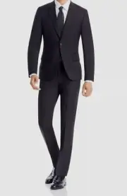 Paul Smith Men's Black Soho Extra Slim Fit 2-Piece Jacket Pants Suit Size 42L