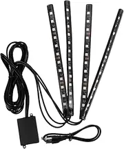 Mikinona Led Car Footrest Lights Car Interior Mood Lighting Strip Lights Control Sound Activated for Foot Area
