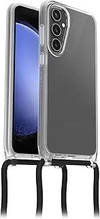 OtterBox React Necklace Samsung Galaxy S23 FE Case Clear - (77-94262), Drop+ Military Standard, Detachable Nylon Rope, Hard Case, Soft Grip,Ultra-Thin