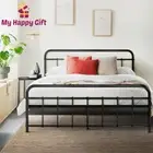 Artiss Metal Bed Frame DOUBLE Size Platform Foundation Mattress Base Leo Black