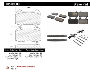 StopTech Disc Brake Pad for 03-08 Nissan 350Z / Infiniti G35