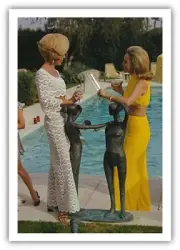 Slim Aarons Helen & Nelda by the Pool | Premium Quality Print