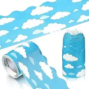 CLSSLVVBN Bulletin Board Border Corrugated Display Borders for Classroom Decorations Poster Chalkboard Cork Decoration Trim