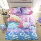 Colorful Space Galaxy Graffiti #4 Quilt Duvet Cover Set Pillowcase