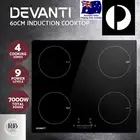 Devanti Induction Cooktop 60cm Electric Cooker High Grade Ceramic Glass Plate
