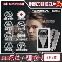 在飛比找PChome24h購物優惠-(2盒)日本Feather羽毛牌-男士美容雙面鉑合金順滑親膚