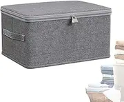 Lockable Storage Bin, Organiser Box Lockable For Clothes, Stackable Protective Lockout Utility Container, Snacks Chest For -Jeans, Sweaters