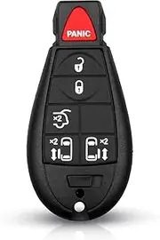 FLJKCT 3/4/5/6/7 Buttons Remote Smart Car Key Shell Case,for Chrysler Jeep Grand Cherokee Town&Country Fit,for Dodge Magnum Durango