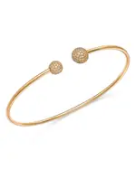 Bloomingdale's Fine Collection Diamond Pave Cuff Bangle Bracelet in 14K Yellow Gold, 0.30 tcw
