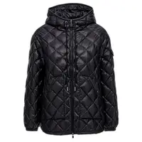 在飛比找momo購物網優惠-【MONCLER】秋冬新款 女款 輕量連帽羽絨外套-黑色(3