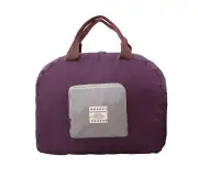 Yoga Bag Fitness Sports Recreation Handbag Shoulder Bag Folding Nylon Purple