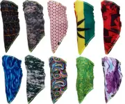 Summer Thin Scarf Motorcycle Cycling Riding Bandana Windproof Half Face Mask