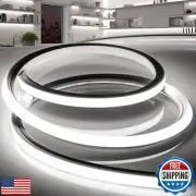 VOEWT LED Strip Lights Daylight White 6000K,32.8ft 110-120V Neon Rope Lights,