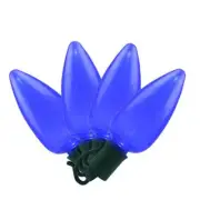Celebrations Ceramic C9 Incandescent Replacement Bulb Blue 4 lights