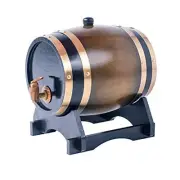 5L Whiskey Barrel Dispenser Oak Aging Barrels Home Whiskey Barrel Decanter fo...