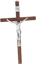 HAWILLOSCH Detailed Religious Catholic Cross Wooden Cross Decor for Wall Spiritual