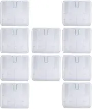 OLIGEI Set of 10-18650 Battery Storage Box, Battery Storage Case, Battery Holder for 4 18650 Batteries or 8 RCR123A Batteries, White